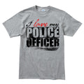 Men's I Love My Police Officer T-shirt