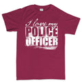 Men's I Love My Police Officer T-shirt