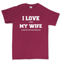 I Love My Wife (Fishing) Men's T-shirt