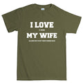 I Love My Wife (Fishing) Men's T-shirt