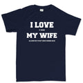 I Love My Wife (Fishing) Men's T-shirt
