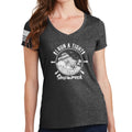 I Run a Tight Shipwreck Ladies V-Neck T-shirt