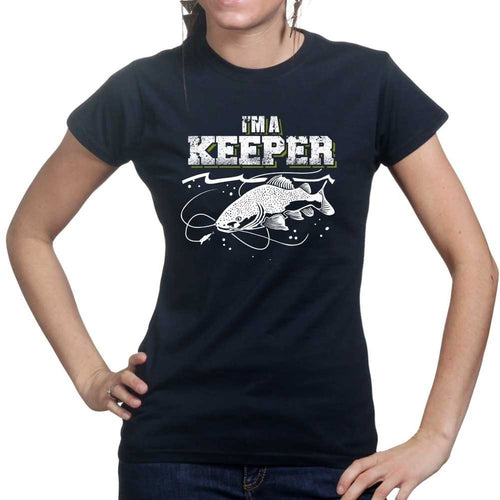 I'm A Keeper Fishing Ladies T-shirt