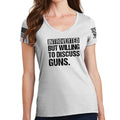 Ladies Introverted V-Neck T-shirt