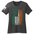 Irish American Flag Ladies T-shirt