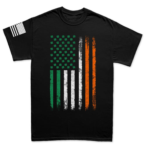 Irish American Flag Mens T-shirt