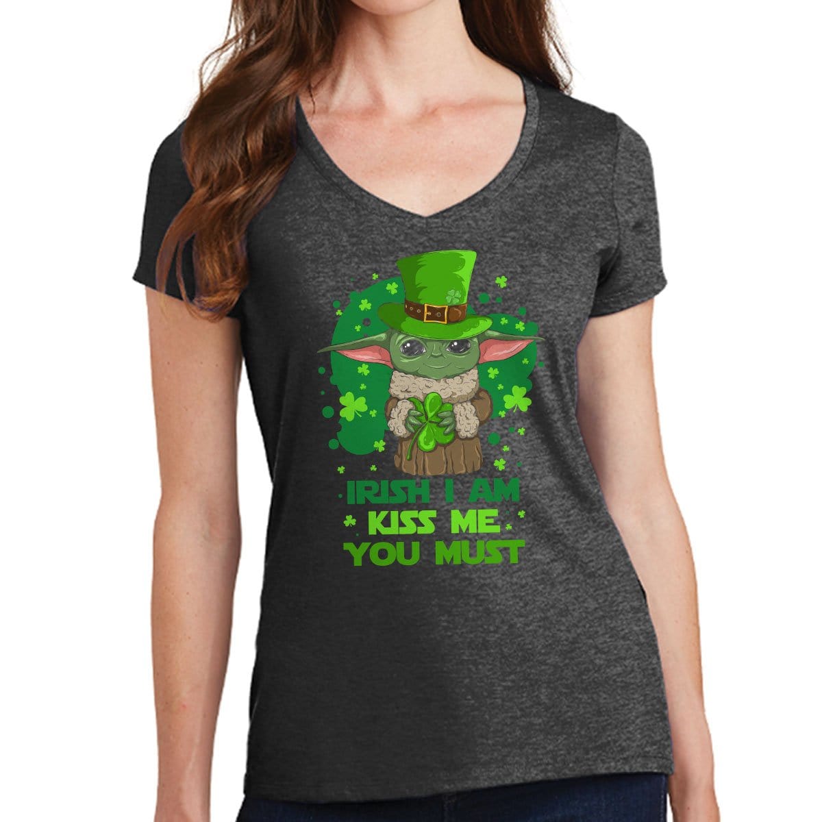 Irish I am Ladies V-Neck T-shirt