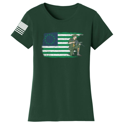 Irish Modern Minuteman Ladies T-shirt