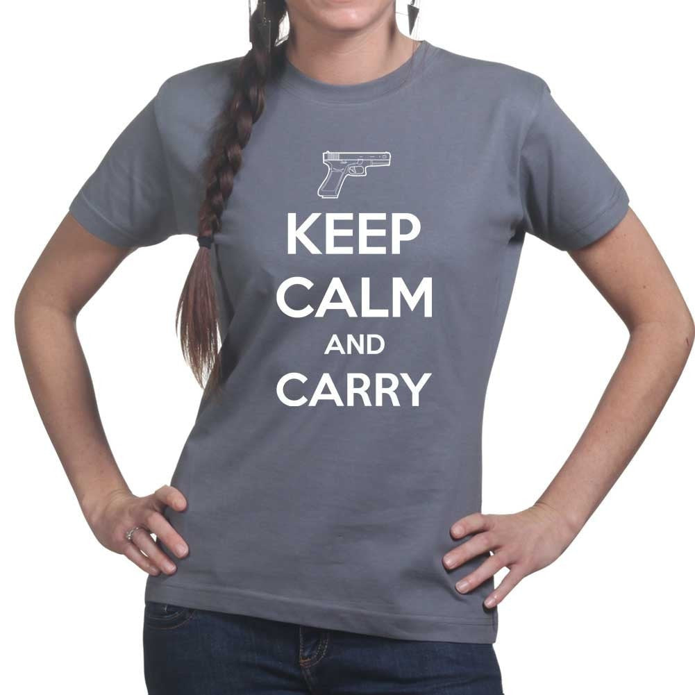 Keep Calm and Carry G19 Ladies T-shirt