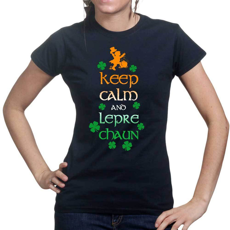 Keep Calm and Leprechaun Ladies T-shirt