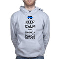 Unisex Keep Calm and Thank A Police Officer Hoodie