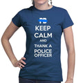 Ladies Keep Calm and Thank A Police Officer T-shirt