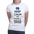 Ladies Keep Calm and Thank A Police Officer T-shirt