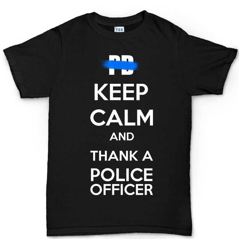 Men's Keep Calm and Thank A Police Officer T-shirt