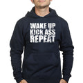 Wake Up. Kick Ass. Repeat. Hoodie