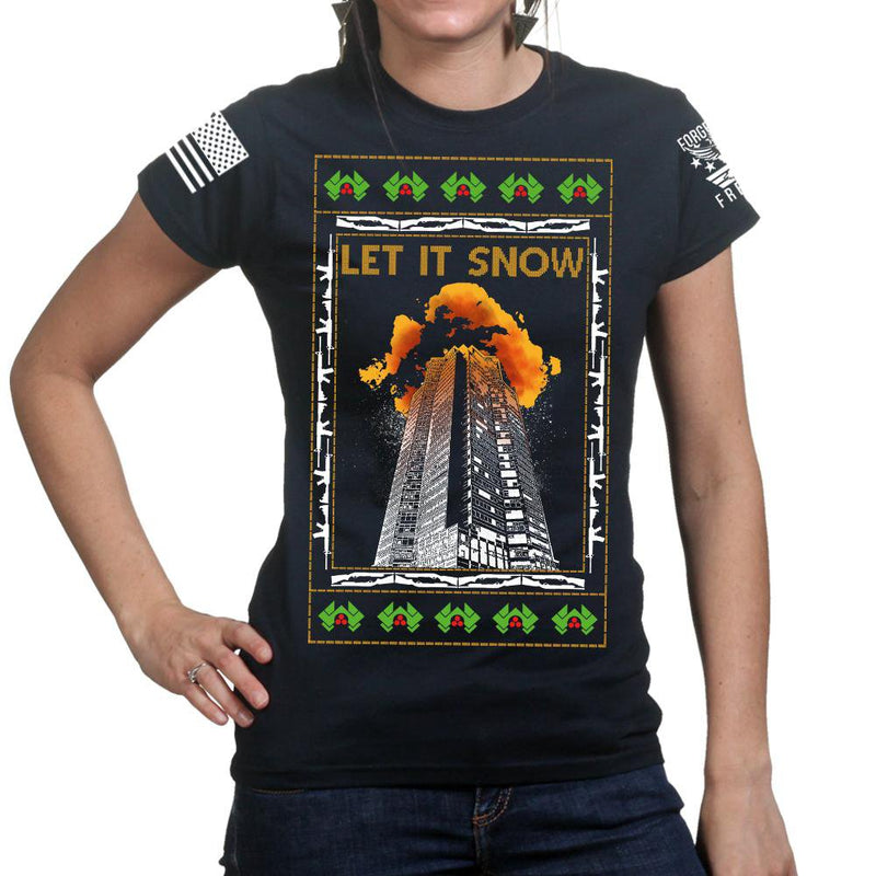 Nakatomi Towers Christmas Ladies T-shirt