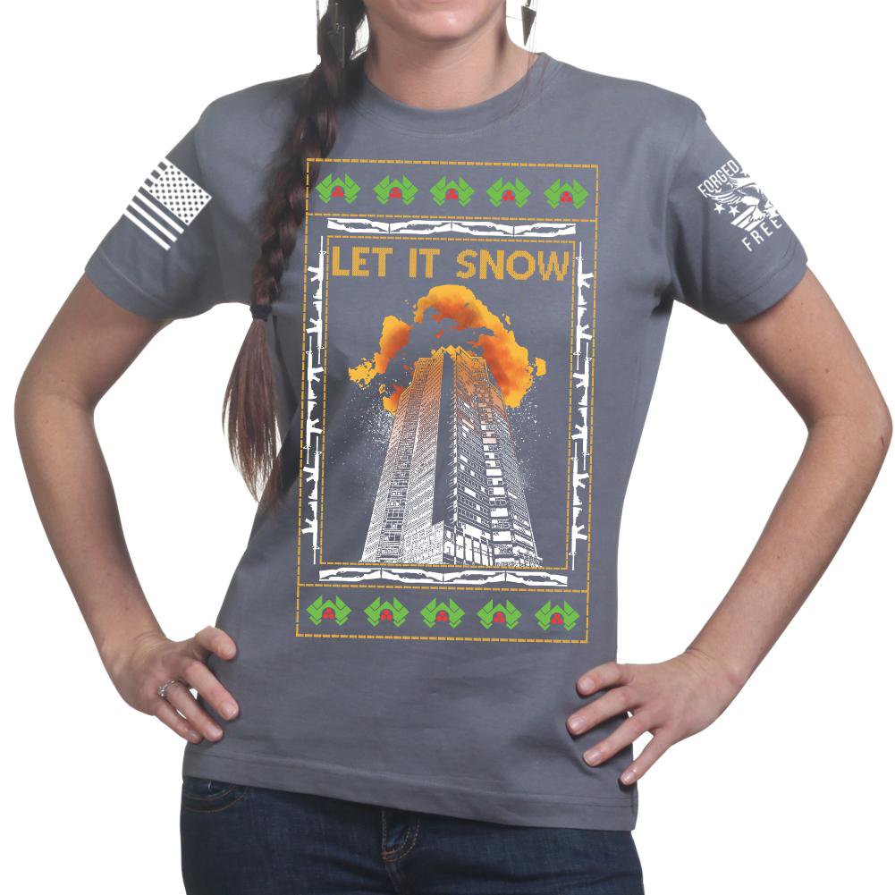 Nakatomi Towers Christmas Ladies T-shirt