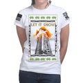Nakatomi Towers Christmas Ladies T-shirt