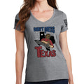 Ladies Don't Mess With Texas (Leatherface) V-Neck T-shirt