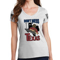 Ladies Don't Mess With Texas (Leatherface) V-Neck T-shirt