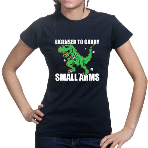 Licensed to Carry Small Arms Ladies T-shirt