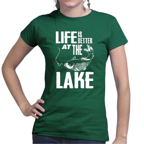 Life At The Lake Ladies T-shirt