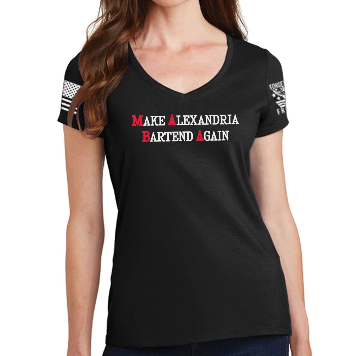Ladies MABA V-Neck T-shirt