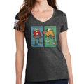 Ladies M vs S V-Neck T-shirt