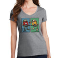 Ladies M vs S V-Neck T-shirt