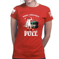 Merry Christmas Mags Are Full Ladies T-shirt