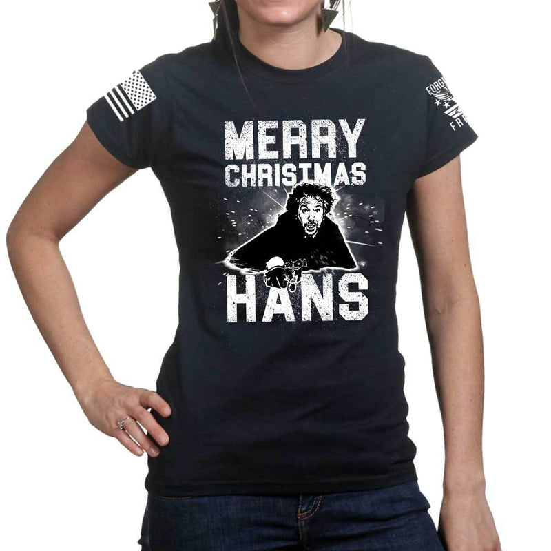 Merry Christmas Hans Ladies T-shirt