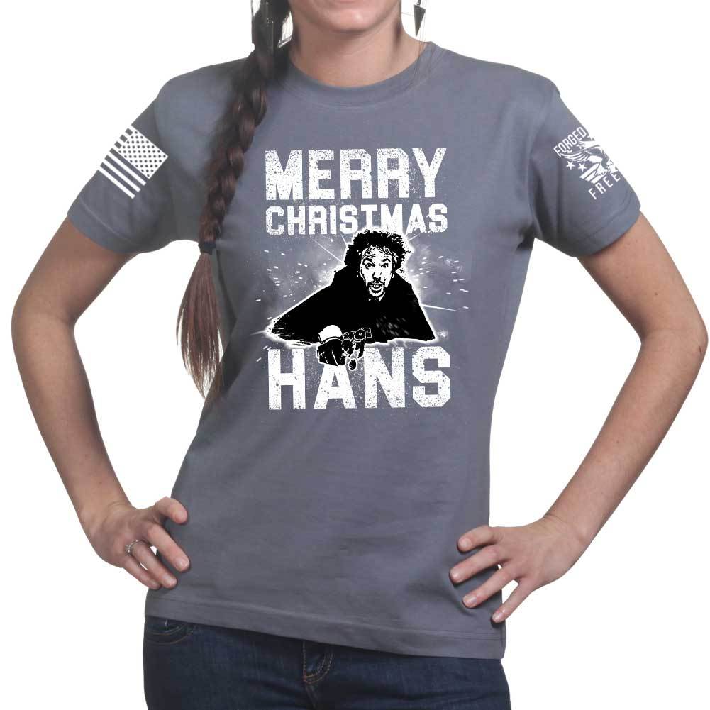 Merry Christmas Hans Ladies T-shirt
