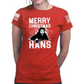 Merry Christmas Hans Ladies T-shirt
