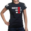 Negotiating Liberty Away Ladies T-shirt