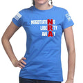 Negotiating Liberty Away Ladies T-shirt