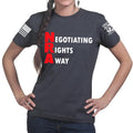 Negotiating Rights Away Ladies T-shirt