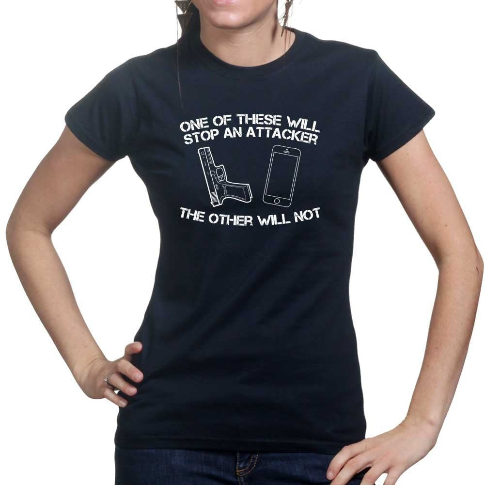 How To Stop An Attacker Ladies T-shirt