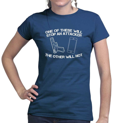 How To Stop An Attacker Ladies T-shirt