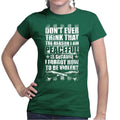 Ladies Peaceful and Violent T-shirt
