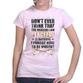 Ladies Peaceful and Violent T-shirt