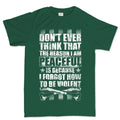 Men's Peaceful and Violent T-shirt