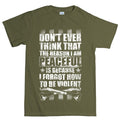 Men's Peaceful and Violent T-shirt