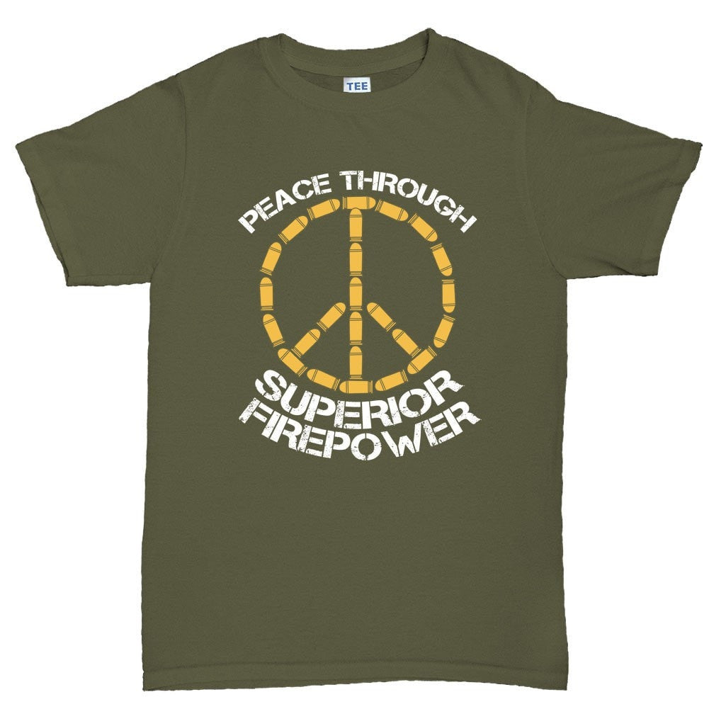 Peace Through Firepower Men's T-shirt