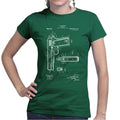Ladies 1911 Pistol Blue Print T-shirt