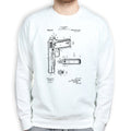 Unisex 1911 Pistol Blue Print Sweatshirt