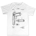 Men's 1911 Pistol Blue Print T-shirt