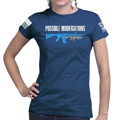 Possible Modification AR15 Baby Chainsaw Ladies T-shirt