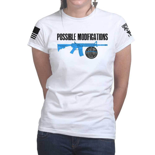 Possible Modifications Death Star Ladies T-shirt