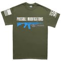 Possible Modifications Gatling Gun Men's T-shirt