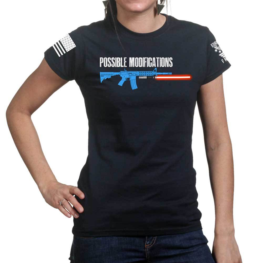 Possible Modifications Red Lightsaber Ladies T-shirt
